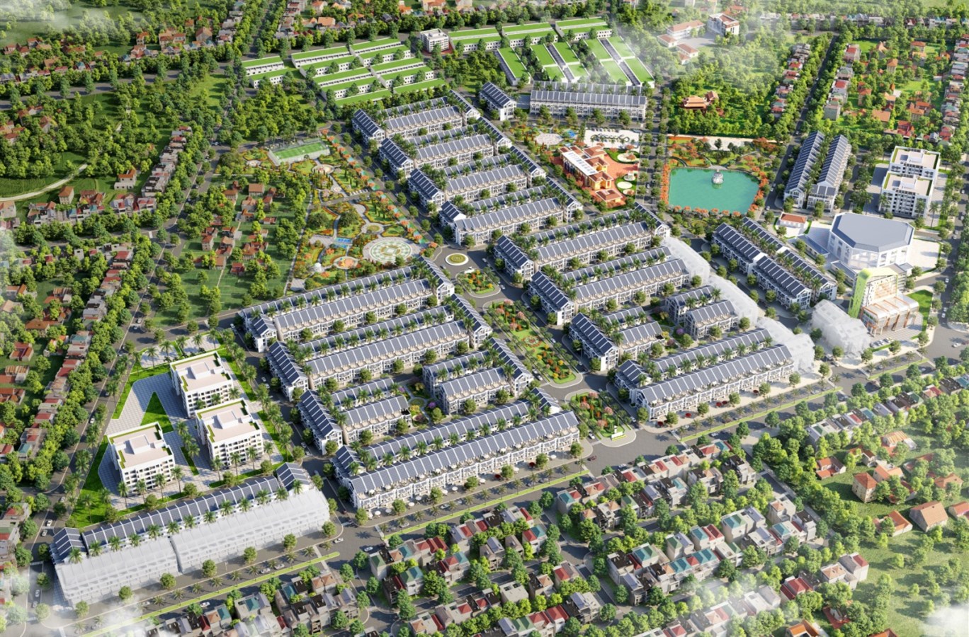 Phối cảnh dự án - Khu đô thị Cầu Trúc, phường Bách Quang